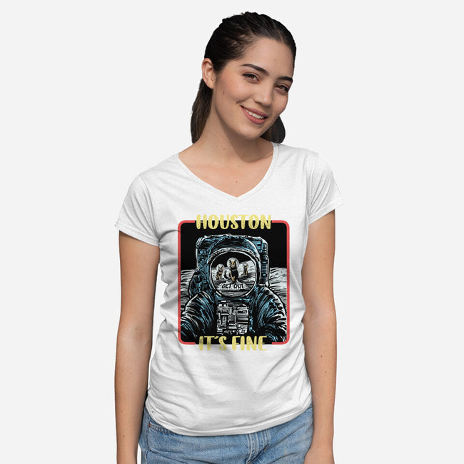 Get Out-Womens-V-Neck-Tee-zascanauta