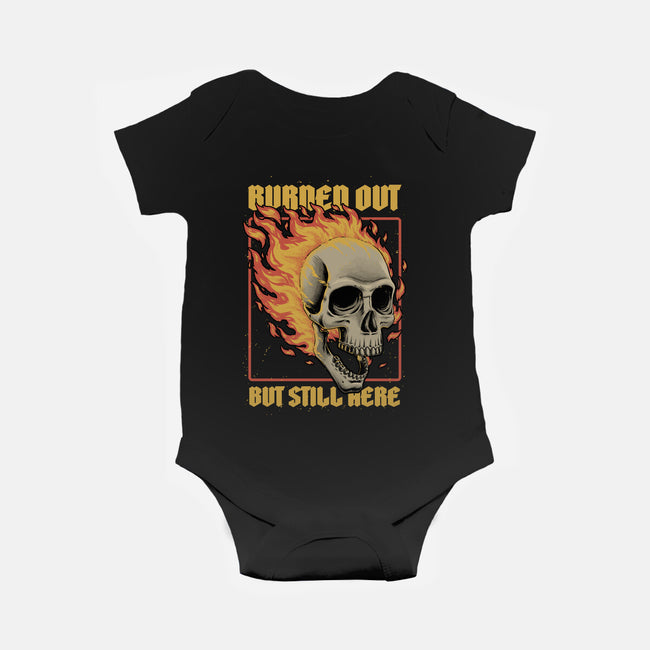 Skull Burned Out-Baby-Basic-Onesie-Studio Mootant