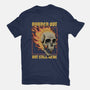 Skull Burned Out-Mens-Heavyweight-Tee-Studio Mootant