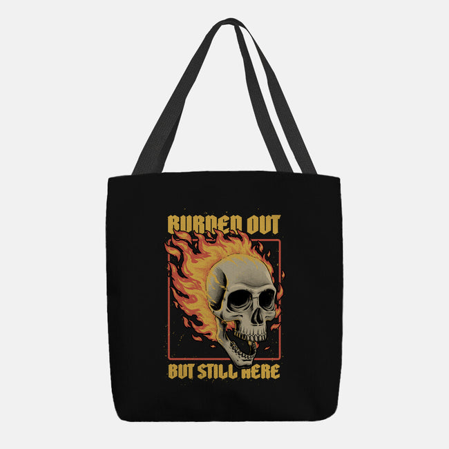 Skull Burned Out-None-Basic Tote-Bag-Studio Mootant
