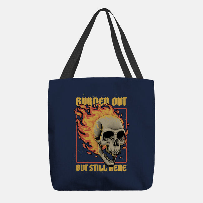 Skull Burned Out-None-Basic Tote-Bag-Studio Mootant