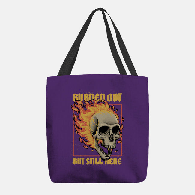 Skull Burned Out-None-Basic Tote-Bag-Studio Mootant