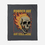 Skull Burned Out-None-Fleece-Blanket-Studio Mootant