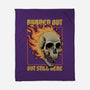 Skull Burned Out-None-Fleece-Blanket-Studio Mootant