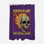 Skull Burned Out-None-Polyester-Shower Curtain-Studio Mootant