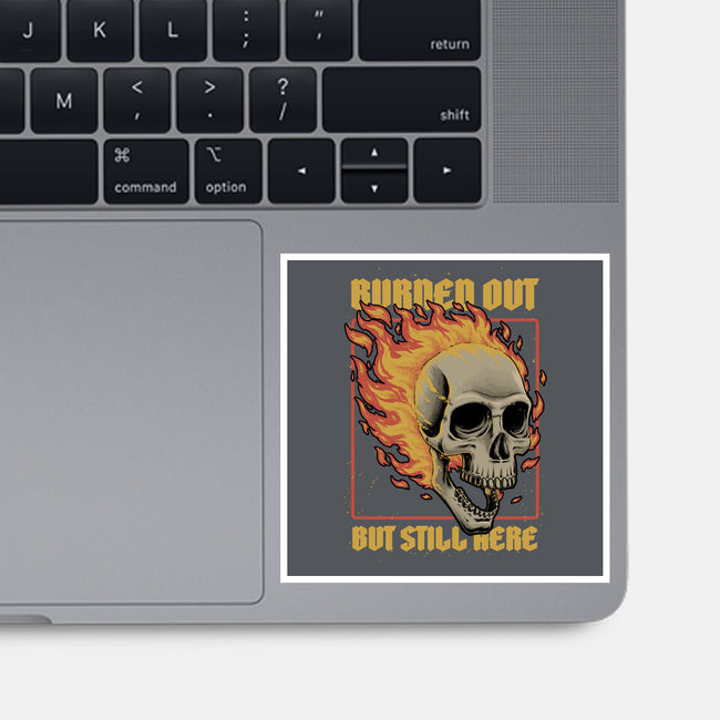 Skull Burned Out-None-Glossy-Sticker-Studio Mootant
