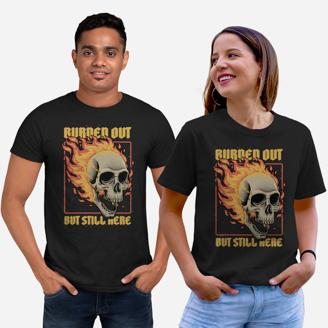 Skull Burned Out-Unisex-Basic-Tee-Studio Mootant