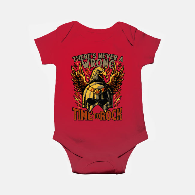 Peace Eagle Hero Rock-Baby-Basic-Onesie-Studio Mootant