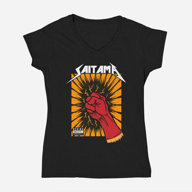 Saitama-Womens-V-Neck-Tee-Umberto Vicente