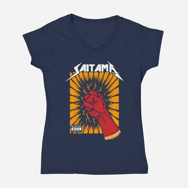 Saitama-Womens-V-Neck-Tee-Umberto Vicente