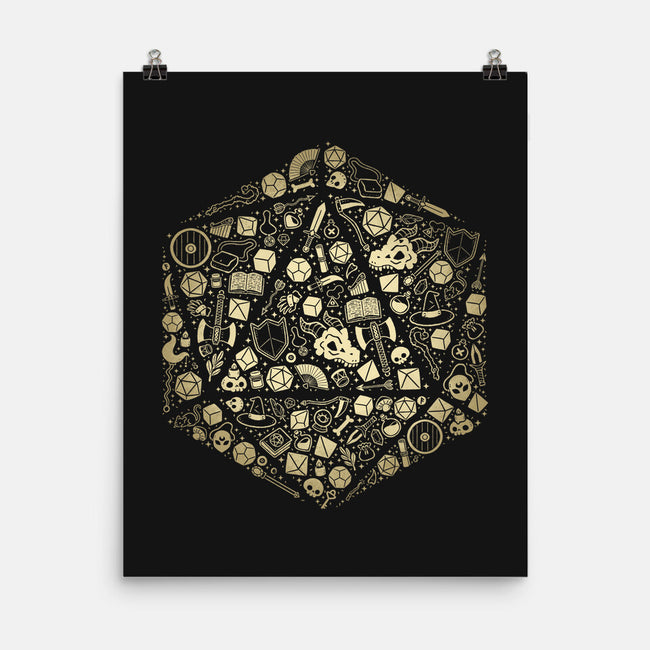 D20 Doodle-None-Matte-Poster-xMorfina