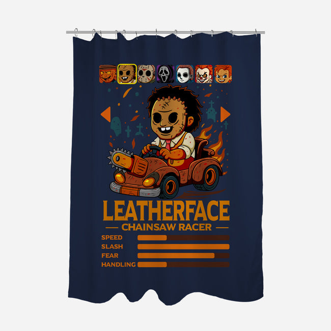 Chainsaw Racer-None-Polyester-Shower Curtain-JamesQJO