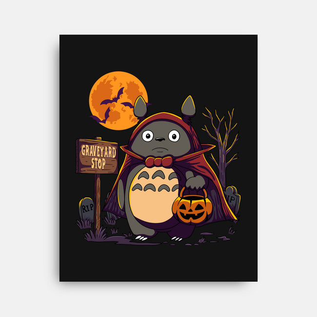 Graveyard Stop-None-Stretched-Canvas-JamesQJO