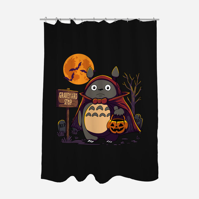 Graveyard Stop-None-Polyester-Shower Curtain-JamesQJO