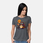 Graveyard Stop-Womens-Basic-Tee-JamesQJO