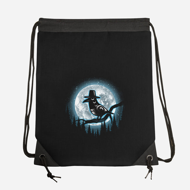 Moonlight Magpie-None-Drawstring-Bag-fanfreak1