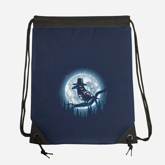 Moonlight Magpie-None-Drawstring-Bag-fanfreak1