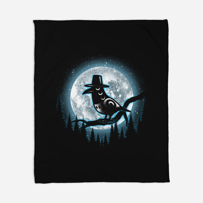 Moonlight Magpie-None-Fleece-Blanket-fanfreak1