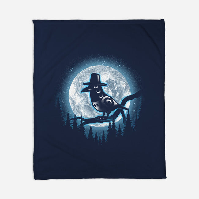 Moonlight Magpie-None-Fleece-Blanket-fanfreak1