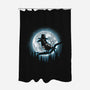 Moonlight Magpie-None-Polyester-Shower Curtain-fanfreak1
