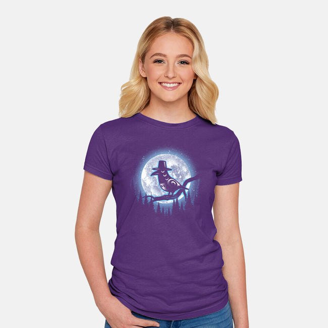 Moonlight Magpie-Womens-Fitted-Tee-fanfreak1