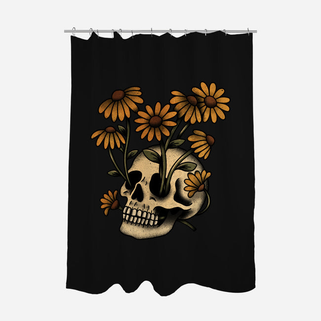 Undead Bloom-None-Polyester-Shower Curtain-fanfreak1
