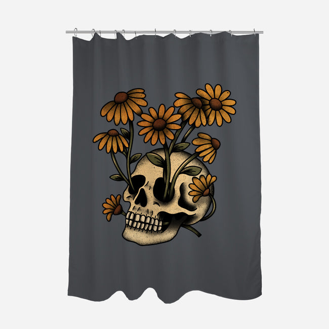Undead Bloom-None-Polyester-Shower Curtain-fanfreak1