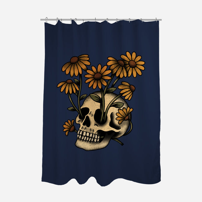 Undead Bloom-None-Polyester-Shower Curtain-fanfreak1