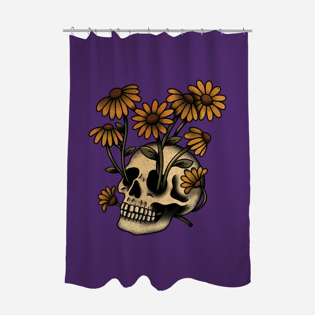 Undead Bloom-None-Polyester-Shower Curtain-fanfreak1