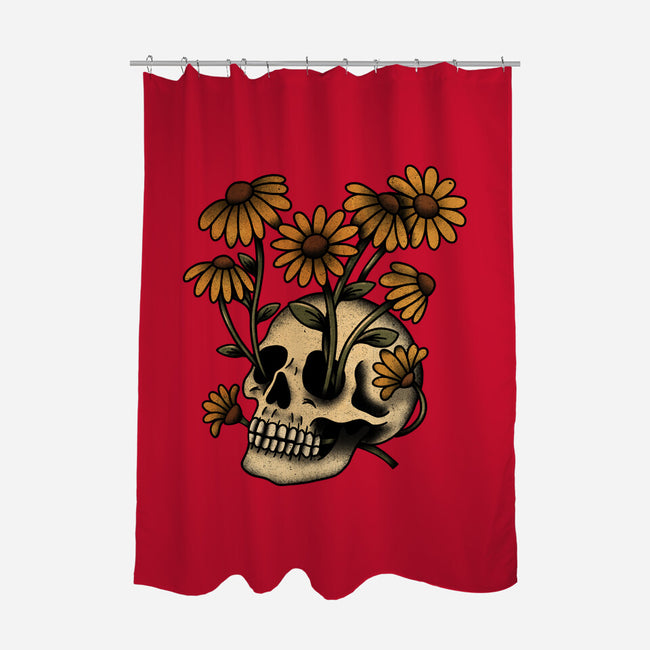 Undead Bloom-None-Polyester-Shower Curtain-fanfreak1