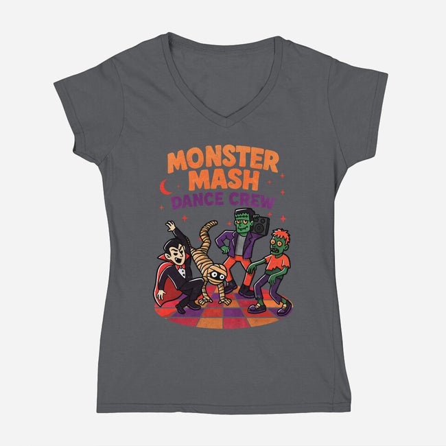 Monster Dance-Womens-V-Neck-Tee-fanfreak1