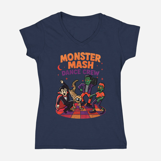 Monster Dance-Womens-V-Neck-Tee-fanfreak1