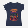 Monster Dance-Womens-V-Neck-Tee-fanfreak1