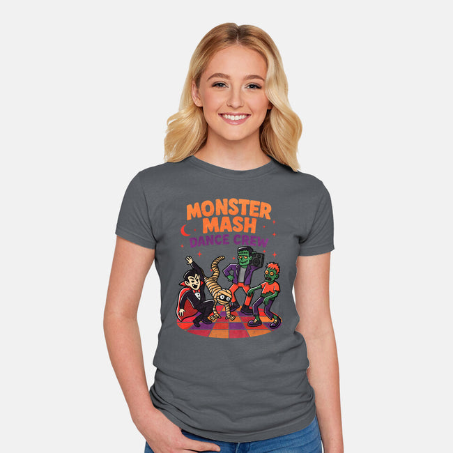 Monster Dance-Womens-Fitted-Tee-fanfreak1