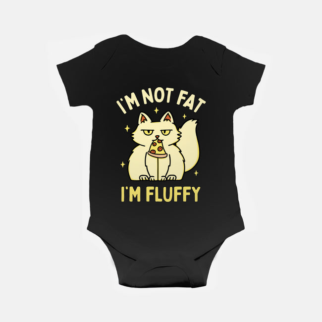 I'm Not Fat I'm Fluffy-Baby-Basic-Onesie-brunopires