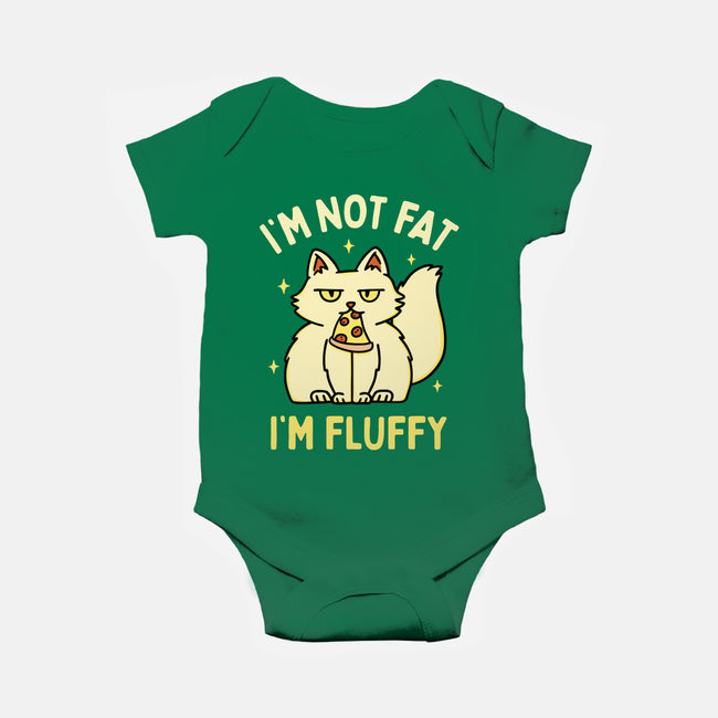 I'm Not Fat I'm Fluffy-Baby-Basic-Onesie-brunopires