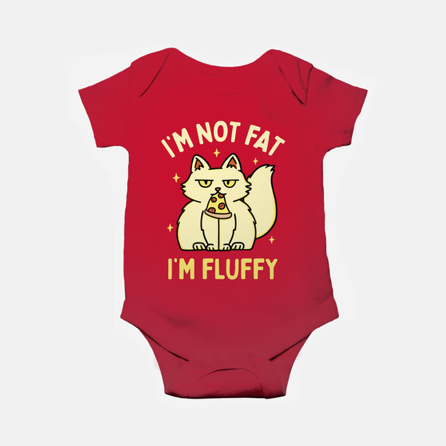 I'm Not Fat I'm Fluffy-Baby-Basic-Onesie-brunopires