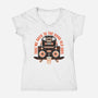 Back To The Good Days-Womens-V-Neck-Tee-glitchygorilla