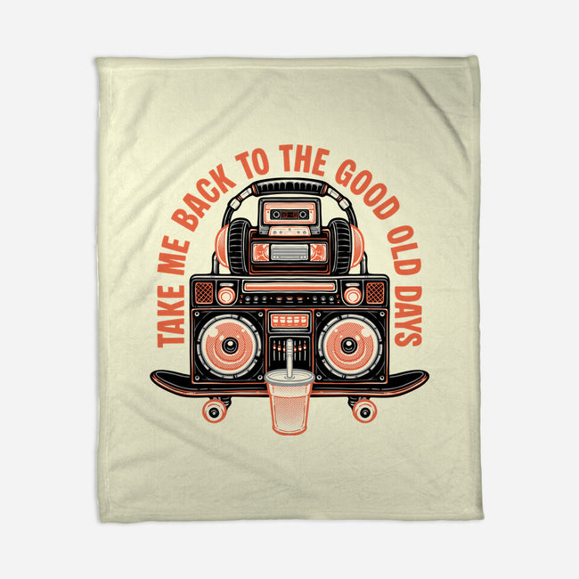 Back To The Good Days-None-Fleece-Blanket-glitchygorilla