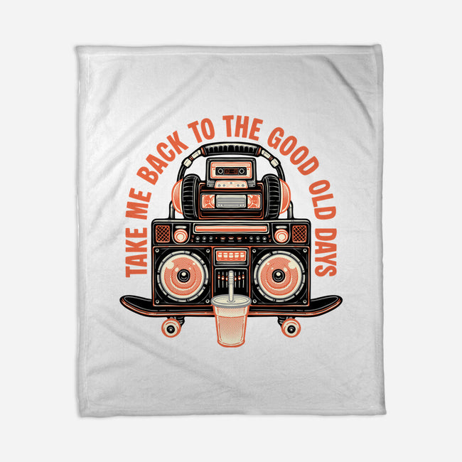 Back To The Good Days-None-Fleece-Blanket-glitchygorilla