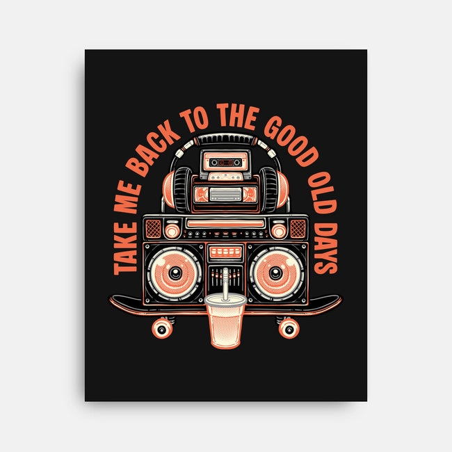 Back To The Good Days-None-Stretched-Canvas-glitchygorilla