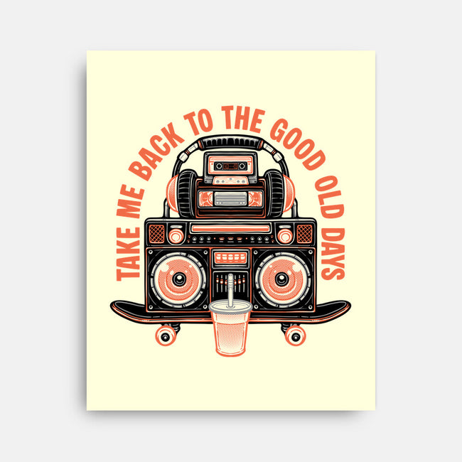 Back To The Good Days-None-Stretched-Canvas-glitchygorilla