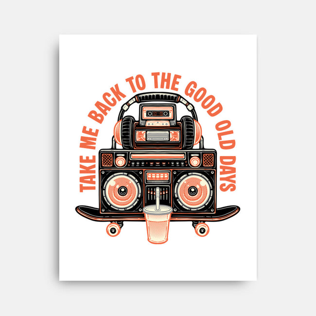 Back To The Good Days-None-Stretched-Canvas-glitchygorilla