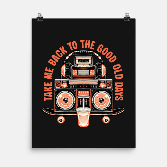 Back To The Good Days-None-Matte-Poster-glitchygorilla