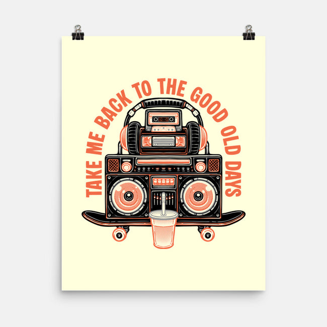 Back To The Good Days-None-Matte-Poster-glitchygorilla