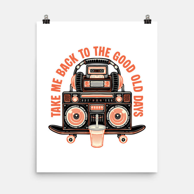 Back To The Good Days-None-Matte-Poster-glitchygorilla