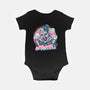 Be Terrified-Baby-Basic-Onesie-glitchygorilla
