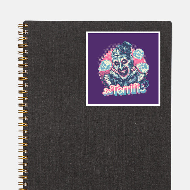 Be Terrified-None-Glossy-Sticker-glitchygorilla