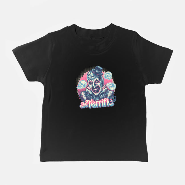 Be Terrified-Baby-Basic-Tee-glitchygorilla