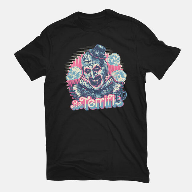Be Terrified-Womens-Fitted-Tee-glitchygorilla